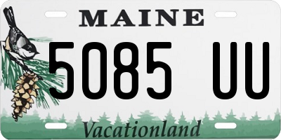 ME license plate 5085UU