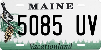 ME license plate 5085UV