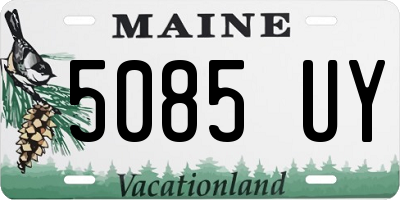 ME license plate 5085UY