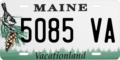 ME license plate 5085VA