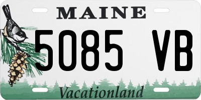 ME license plate 5085VB