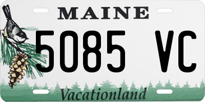 ME license plate 5085VC