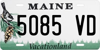 ME license plate 5085VD