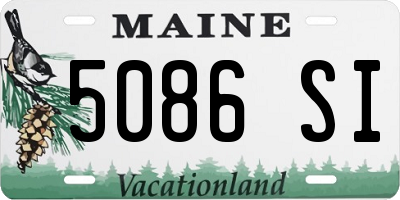 ME license plate 5086SI