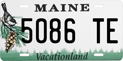 ME license plate 5086TE