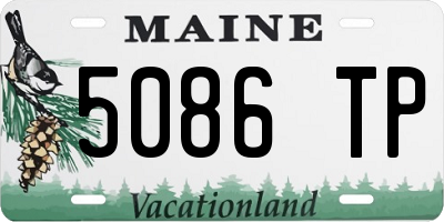 ME license plate 5086TP