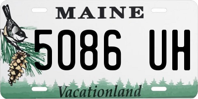 ME license plate 5086UH