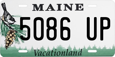 ME license plate 5086UP