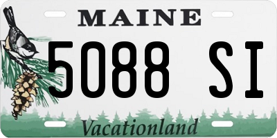 ME license plate 5088SI