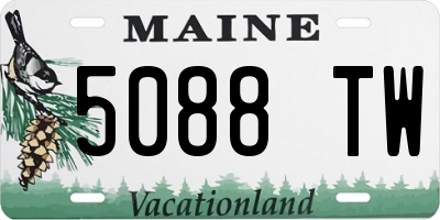 ME license plate 5088TW