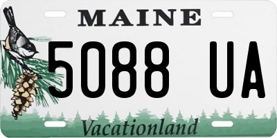 ME license plate 5088UA