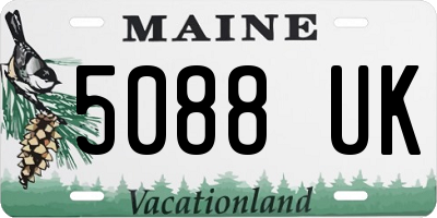 ME license plate 5088UK