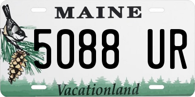 ME license plate 5088UR