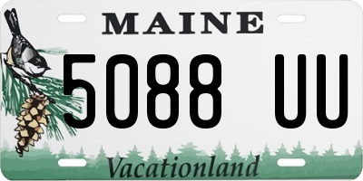 ME license plate 5088UU