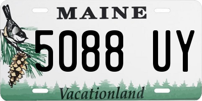 ME license plate 5088UY