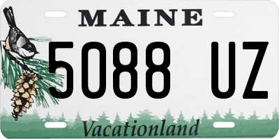 ME license plate 5088UZ