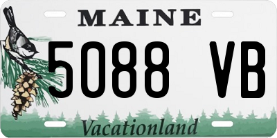 ME license plate 5088VB