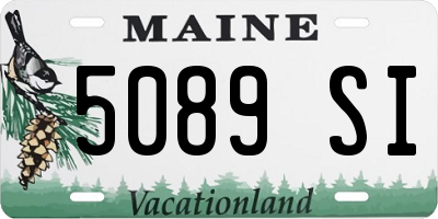 ME license plate 5089SI