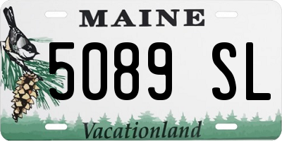 ME license plate 5089SL