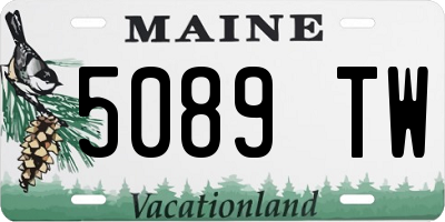 ME license plate 5089TW