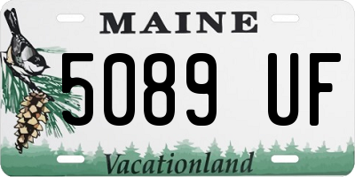 ME license plate 5089UF