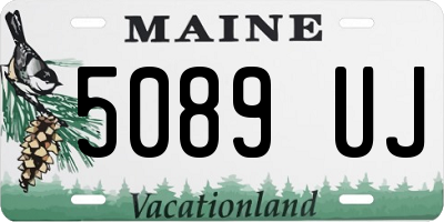 ME license plate 5089UJ