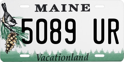 ME license plate 5089UR