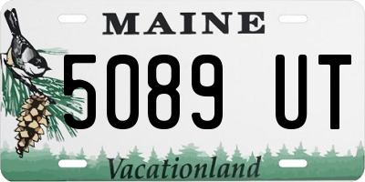 ME license plate 5089UT