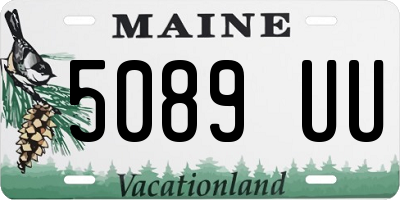 ME license plate 5089UU