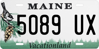 ME license plate 5089UX