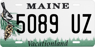 ME license plate 5089UZ