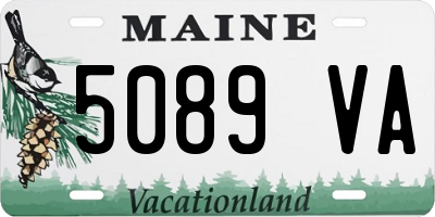 ME license plate 5089VA