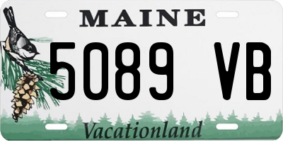 ME license plate 5089VB