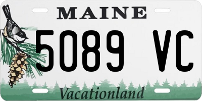 ME license plate 5089VC