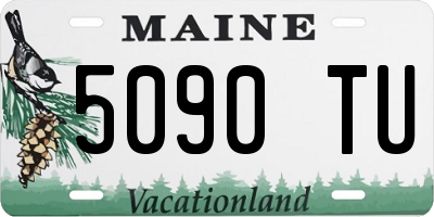 ME license plate 5090TU