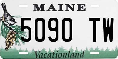 ME license plate 5090TW