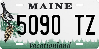 ME license plate 5090TZ