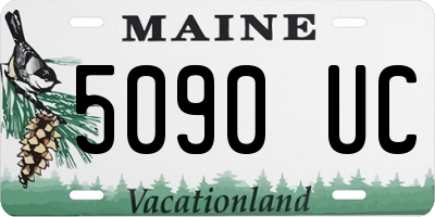 ME license plate 5090UC