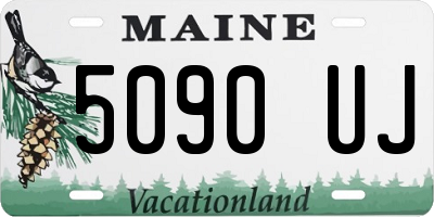 ME license plate 5090UJ