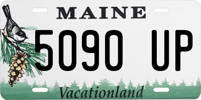 ME license plate 5090UP