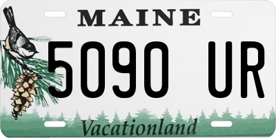 ME license plate 5090UR