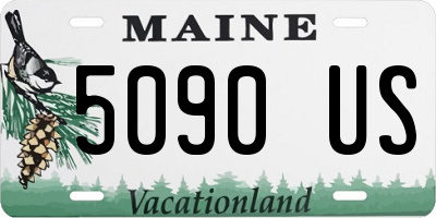 ME license plate 5090US