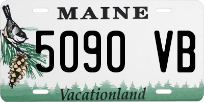 ME license plate 5090VB