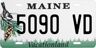 ME license plate 5090VD