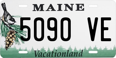 ME license plate 5090VE