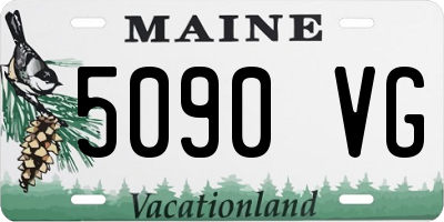 ME license plate 5090VG