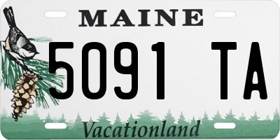ME license plate 5091TA