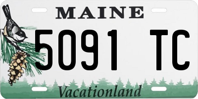 ME license plate 5091TC