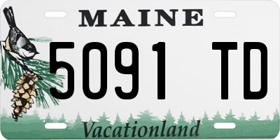 ME license plate 5091TD