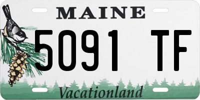 ME license plate 5091TF